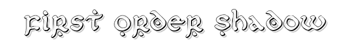 First Order Shadow font